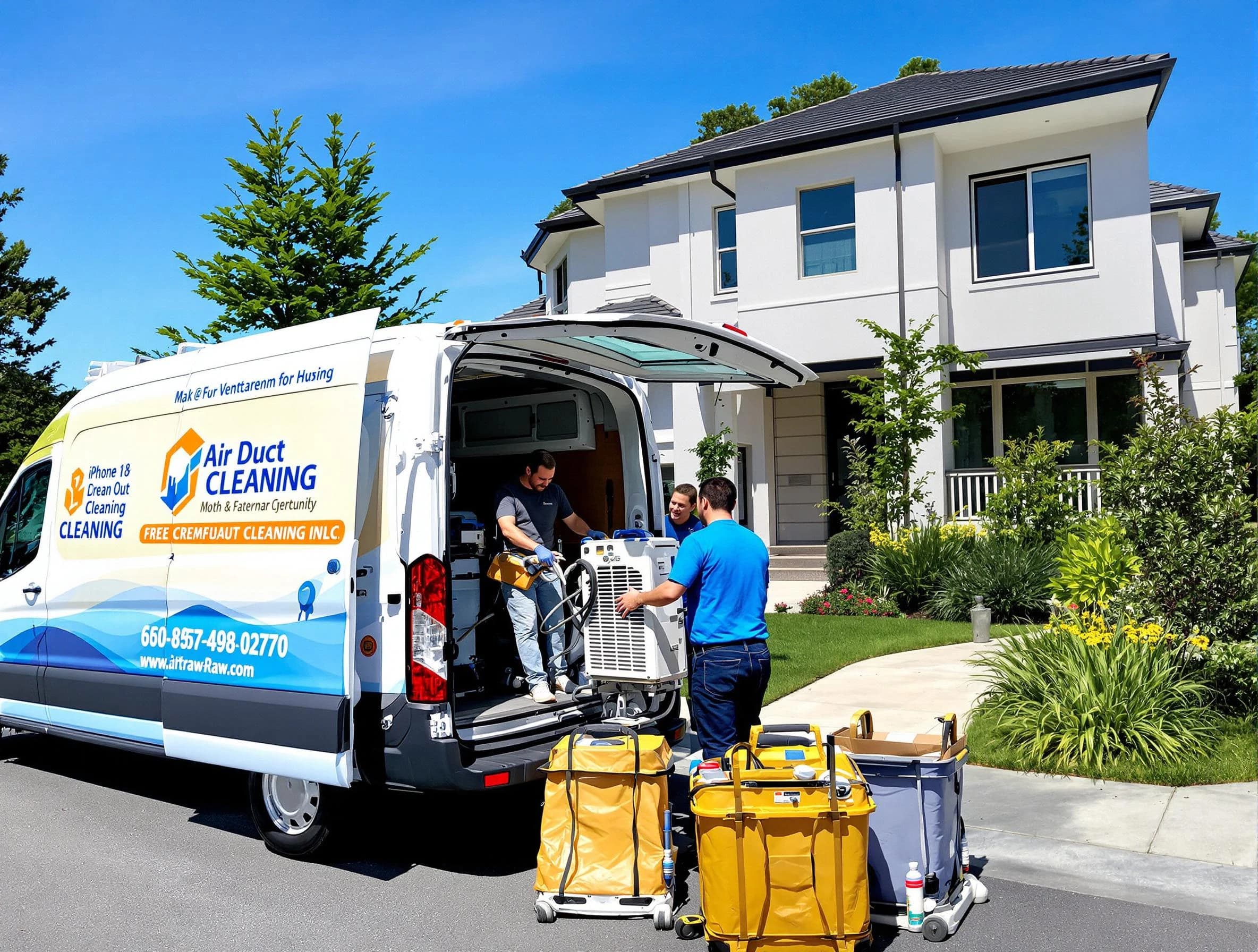Chino Air Duct Cleaning technician performing professional air duct cleaning in Chino