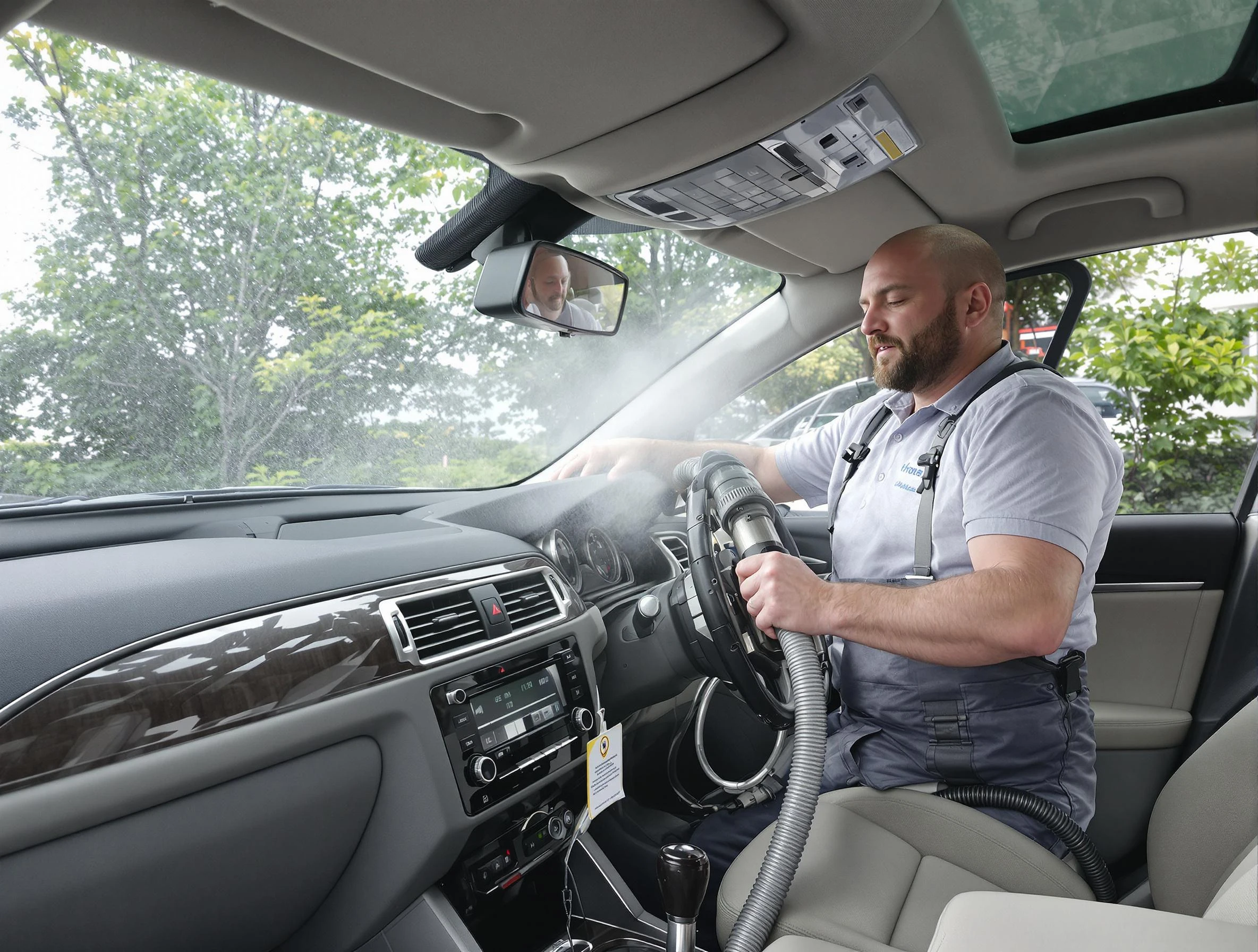 Chino Air Duct Cleaning specialist performing professional car duct cleaning in Chino