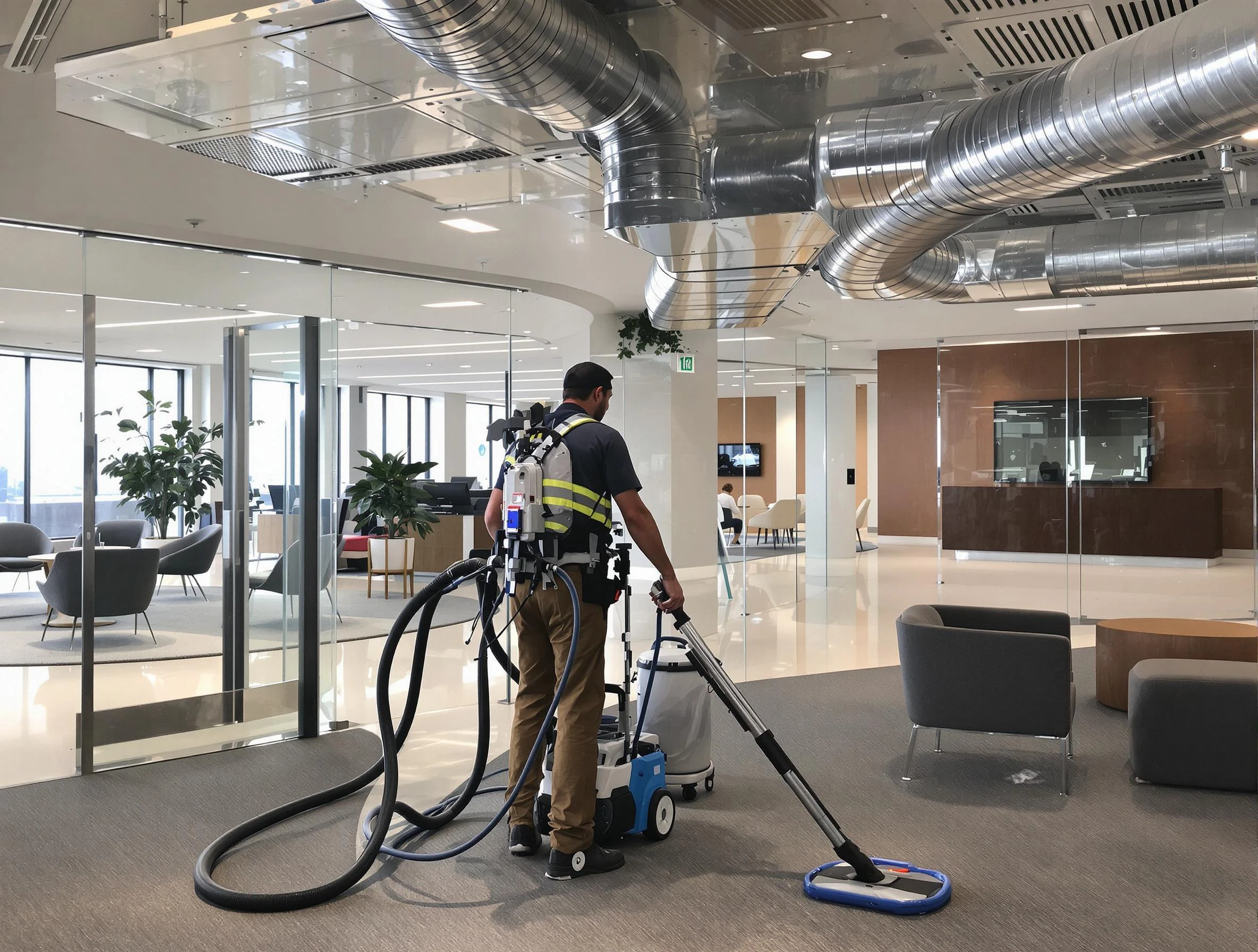 Commercial duct cleaning service by Chino Air Duct Cleaning in Chino
