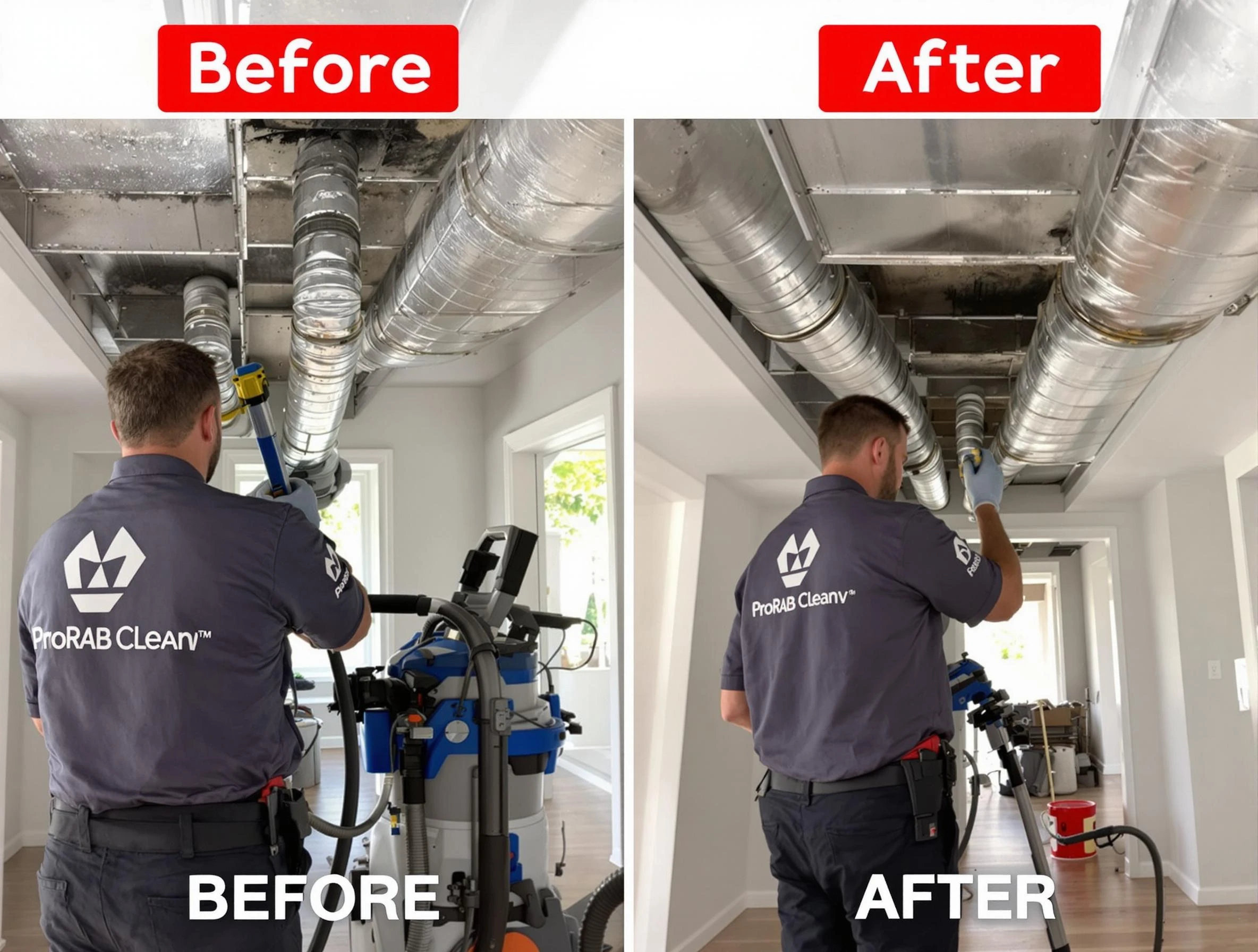 Chino Air Duct Cleaning expert performing thorough residential duct cleaning in a Chino home